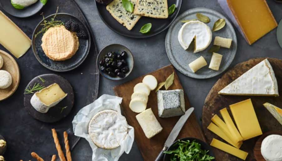Soft cheese selection