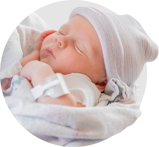infant sleeping well with probiotics