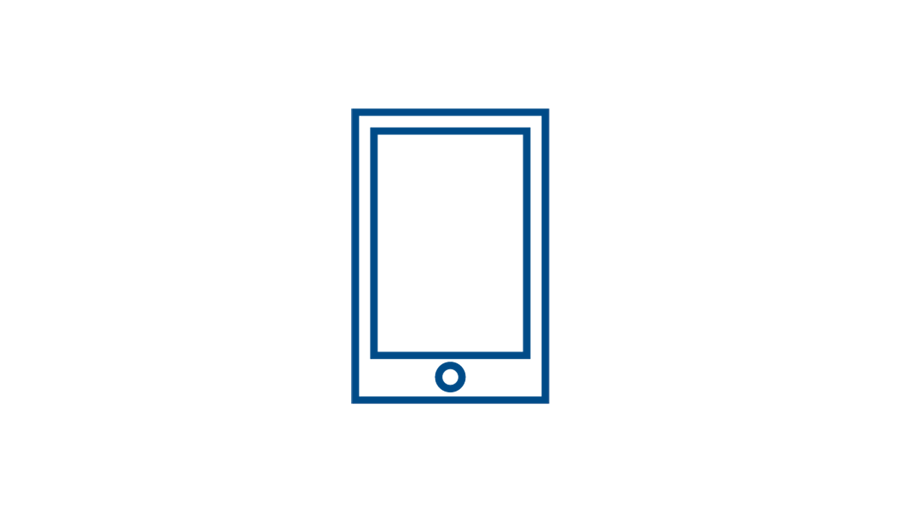 Phone icon blue